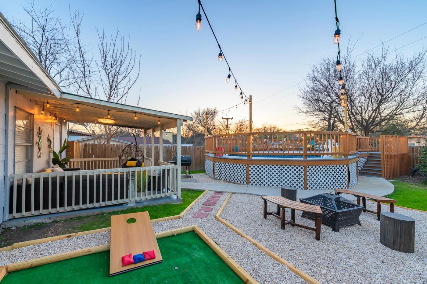 Game Room, Pool & Fire Pit At The Medical Center San Antonio Dış mekan fotoğraf