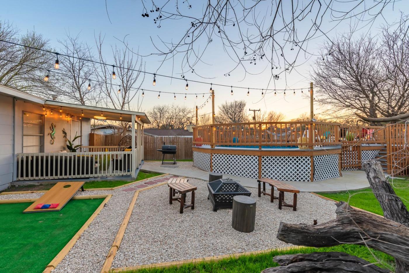 Game Room, Pool & Fire Pit At The Medical Center San Antonio Dış mekan fotoğraf